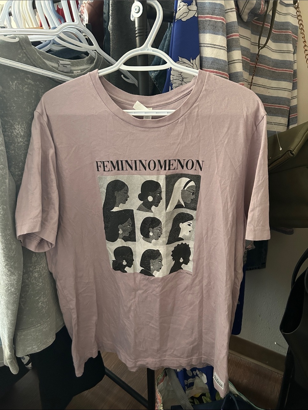 Bella Canvas Dusty Lilac Feminine Profile Graphic Tee